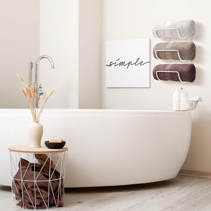 Sorbus Towel Holder for Bathroom Wall - Image 3