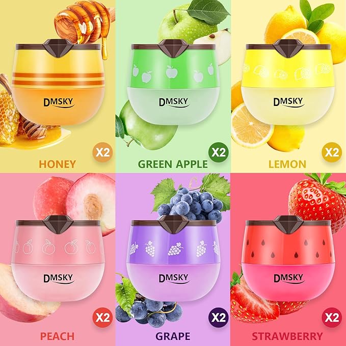DMSKY 12 PCS Bee Lip Balm Lip Mask Honey Pot, Propolis Sleeping Lip Mask - Image 2