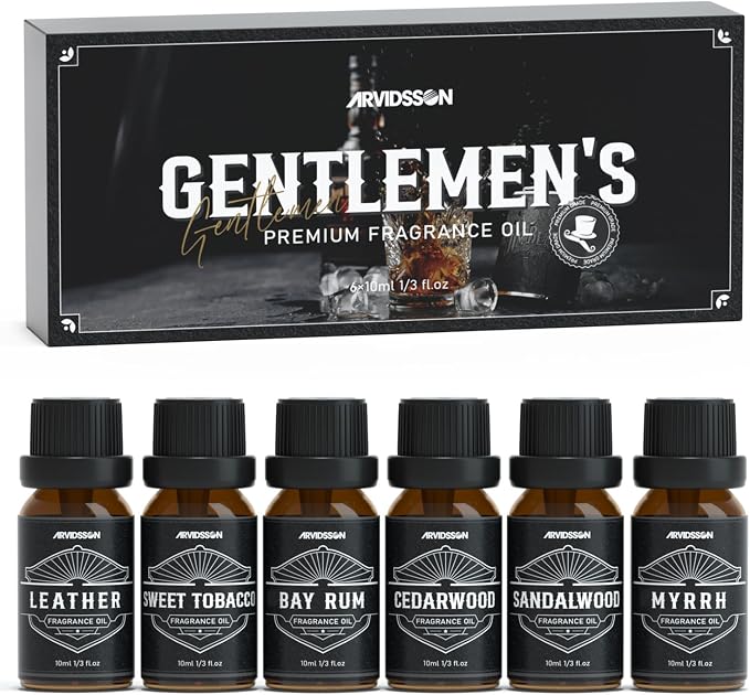 Essential Oils for Men, ARVIDSSON Masculine Essential Oils, Manly Fragrance by ARVIDSSON