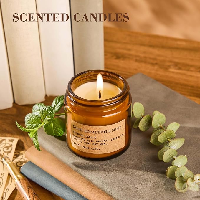 8 Pack Scented Candles for Home, Long Lasting Soy Wax Candle Gift Set, - Image 8