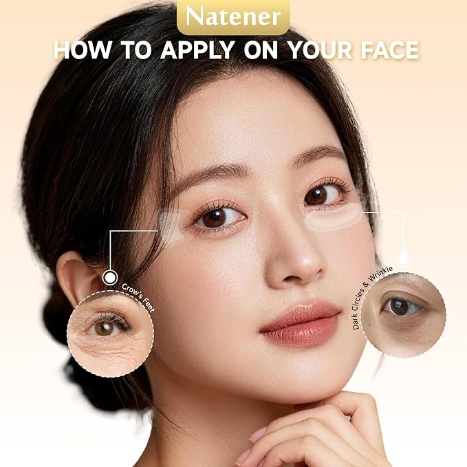PDRN 4 pairs Micro Eye Patches + 4 pairs Crows Feet Wrinkle Patches, Under Eye - Image 6