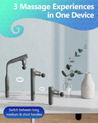 3-in-1 Detachable Massage Gun Deep Tissue, Ergonomic Extension Handle Back - Image 4