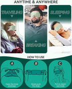 30PCS Steam Eye Masks for Dry Eyes & Fatigue Relief, Self-Heating Eye Mask for - Image 7