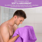 KAHAF COLLECTION 6 Pack Bath Towels Set 100% Ring Spun Cotton, Lightweight - Image 4