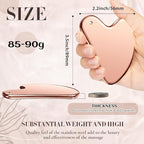 Nuanchu Stainless Steel Gua Sha Facial Tool, Metal Gua Sha - Image 2