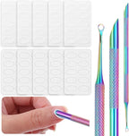 Dual Ended Nail Cuticle Pusher, 100/180 Grit Sandpaper Sheets Cuticle File by Unknown