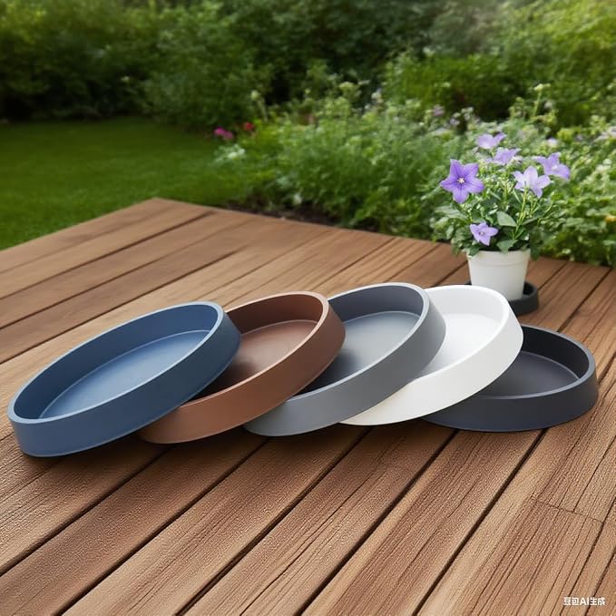1 Pack Plant Saucer Tray for Ceramic Plastic Pots, 6 inch Plant Saucers for - Image 7