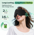 Sleep Mask with Headphones Bluetooth 5.4, LC-dolida Wireless Music Eye Mask - Image 4