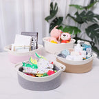 ABenkle Small Basket with Handles, Boho Decorative Rope Woven Dog Cat Toy - Image 6