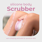 MainBasics Silicone Body Scrubber Dual-Sided Shower Loofah and Exfoliator - Image 2