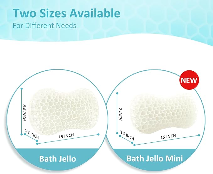 Sunlit Bath Jello Gel Bath Pillows, Lumbar Pillow - Image 4