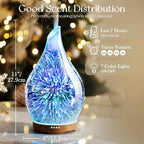 Porseme Essential Oil Diffuser 280ml Aromatherapy Ultrasonic Oil Diffusers 3D - Image 3