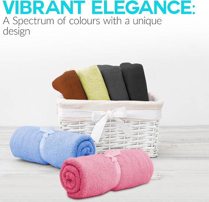 QUBA LINEN 100% Cotton Hand Towel Set – Soft, Absorbent Towels - Image 5
