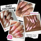 UNA GELLA Long Stiletto Gel Nail Tips: 216pcs Halloween Stiletto Almond Fake - Image 4