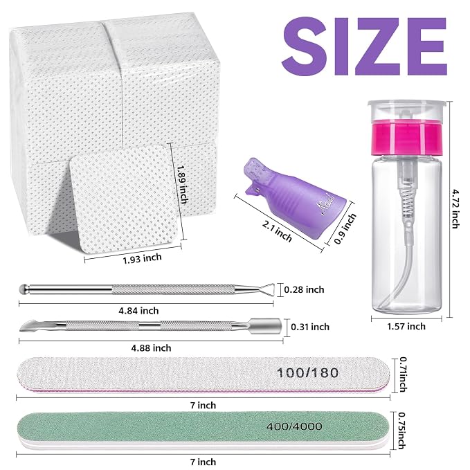 TsMADDTs Nail Polish Gel Remover Tools Kit - Image 7