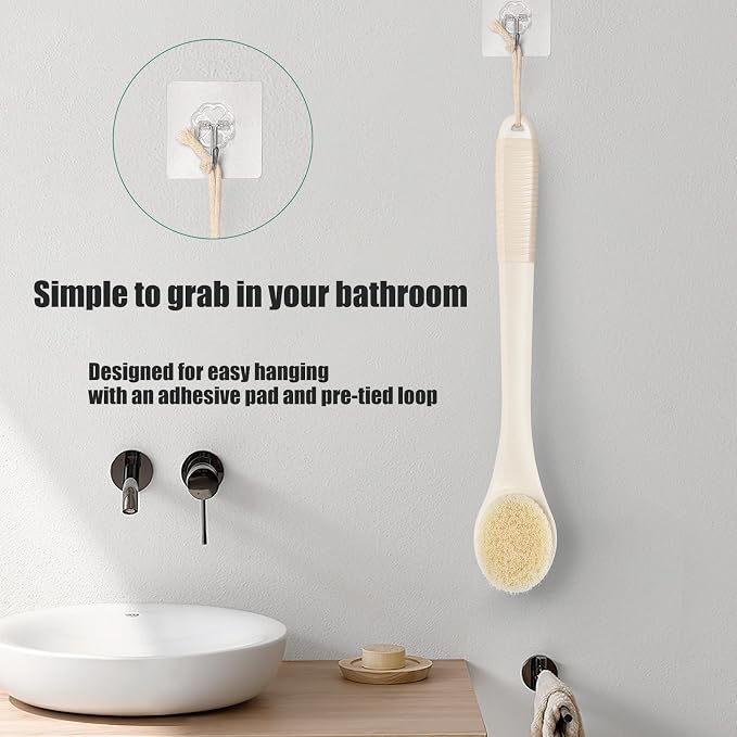 17-Inch Back Scrubber for Shower, Anti-Slip Exfoliating Body Brush for Bath - Image 6