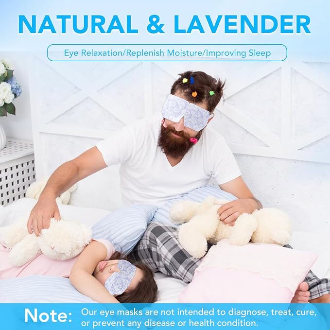 XPCARE 48 Pack Steam Eye Masks for Dry Eyes, Self Heated Steam Warm Eye Mask - Image 5