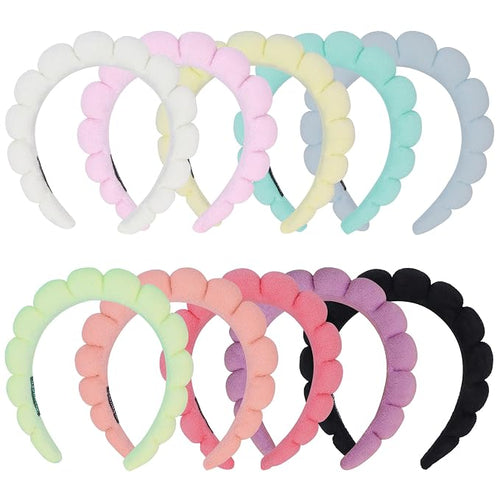 10 Pcs Spa Headband Bulk for Women Makeup Headband for Washing Face by RAISEY