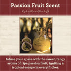 Our Own Candle Company, Passion Fruit Scented Mason Jar Candle, 100 Hour Burn - Image 2