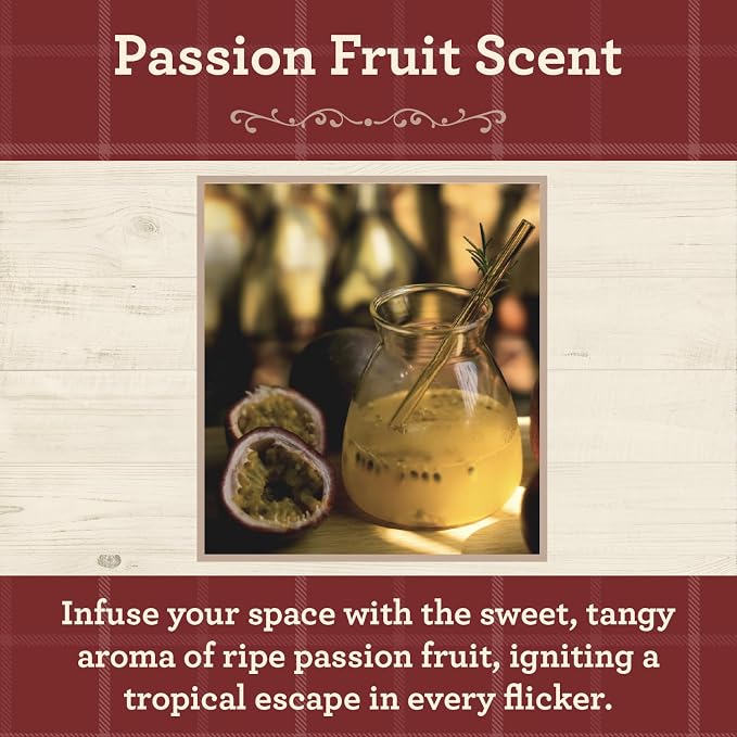 Our Own Candle Company, Passion Fruit Scented Mason Jar Candle, 100 Hour Burn - Image 2