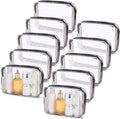 Tbestmax 10 Pack Clear Cosmetic Bags Makeup Bags Portable Waterproof TSA by Tbestmax