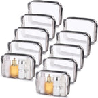 Tbestmax 10 Pack Clear Cosmetic Bags Makeup Bags Portable Waterproof TSA by Tbestmax