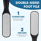 TEAWOO Double Sided Foot File and Callus Remover, Stainless Steel Waterproof - Image 2
