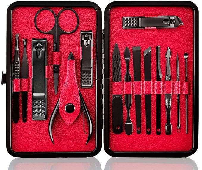 Professional Stainless Steel Nail Clipper Travel & Grooming Kit Nail Tools - Image 9