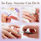 Professional Cuticle Cutter & Pusher Trimmer Manicure Tools - Image 5
