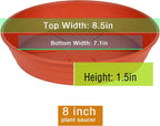 Plant Saucer 8 Inch 4 Pack 6 8 10 12 14 16 18 20 25, Plastic Plant Trays - Image 2