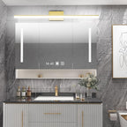 Aipsun Brushed Brass Vanity Light Fixtures 40inch Modern LED Bathroom Fixtures - Image 3