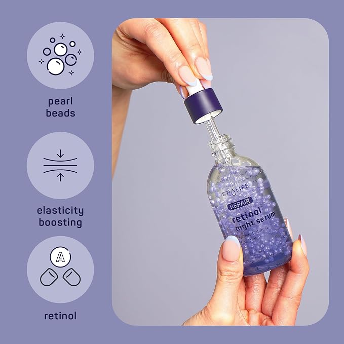 Spa Life Face Serum: REPAIR Retinol Night Serum 100 ml Smoothing, Resurfacing - Image 4