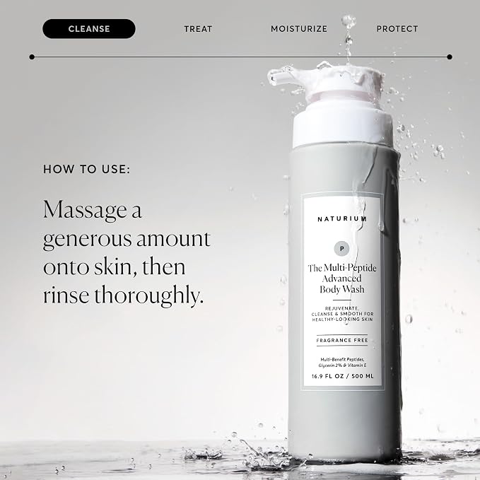 Naturium Multi-Peptide Advanced Body Wash, Rejuvenate, Cleanse & Smooth - Image 6