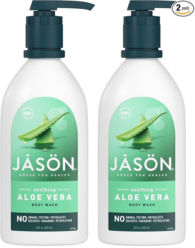 JASON Natural Body Wash & Shower Gel, Soothing Aloe Vera, 30 Oz by JASON