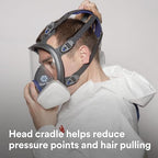 3M Ultimate FX Full Facepiece Reusable Respirator, Six-Strap Harness - Image 11