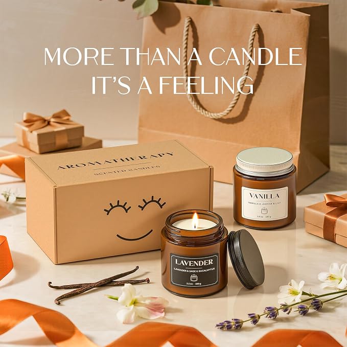 NORVENCE Scented Candles Gift Set, Stress Relief Candles - Image 7