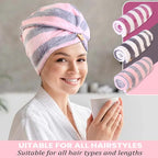 3 Pack Microfiber Hair Towel Wrap - Image 7