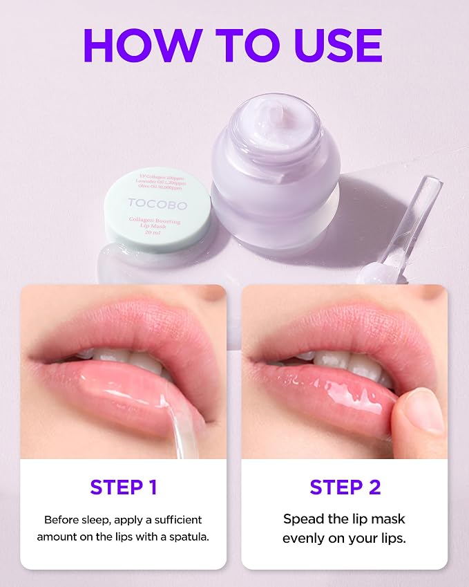TOCOBO Collagen Lip Mask – Fermented Collagen Overnight Lip Sleeping Mask - Image 6