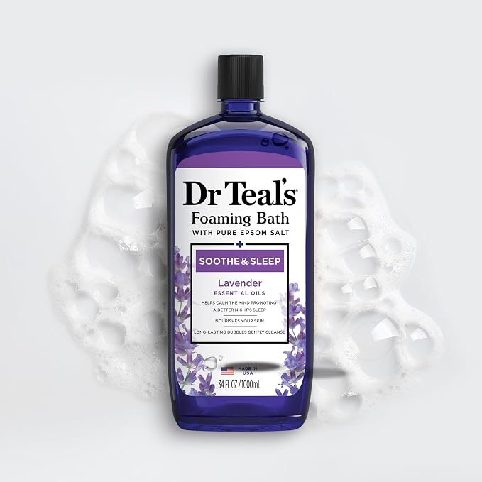 Dr Teal's Foaming Bath with Pure Epsom Salt, Soothe & Sleep with Lavender - Image 8