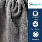 Simpli-Magic Cotton Hand Towels 16"x27" – Soft Towels - Image 4