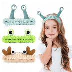 WLLHYF 3 Pack Spa Headband Face Wash Hairband Facial Makeup Head Wraps Cartoon - Image 8
