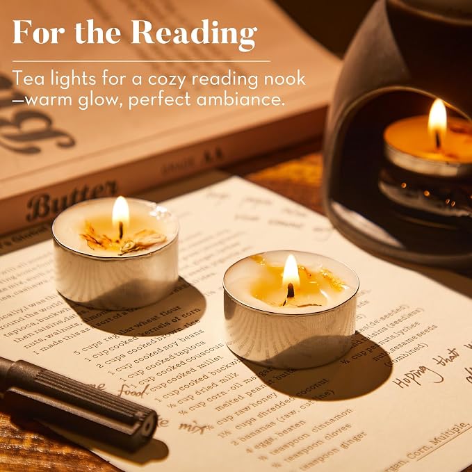 16 Pack Jasmine Tealight Candles - Image 5