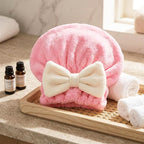2PCS Hair Towel Wrap for Women, Soft Microfiber Hair Drying Caps - Image 6