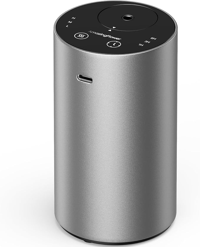 Waterless Essential Oil Diffuser, Rechargeable Scent Diffusers by AMAZINGFLOWER