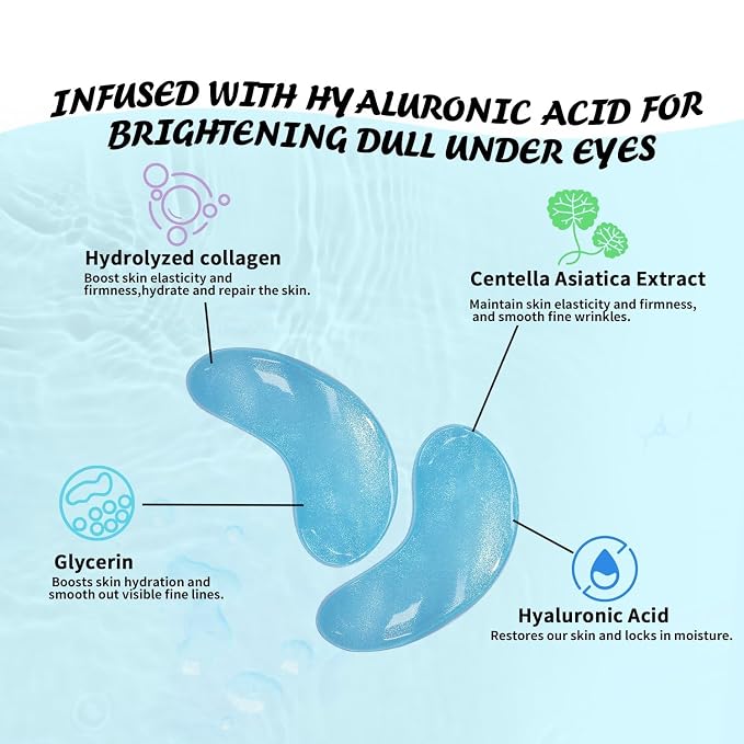 Maskiss Under Eye Patches, Hyaluronic Acid Eye Masks - Image 3