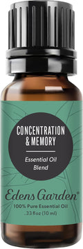 Edens Garden Concentration & Memory Essential Oil Blend- 100% Pure Premium Grade by EdensGarden