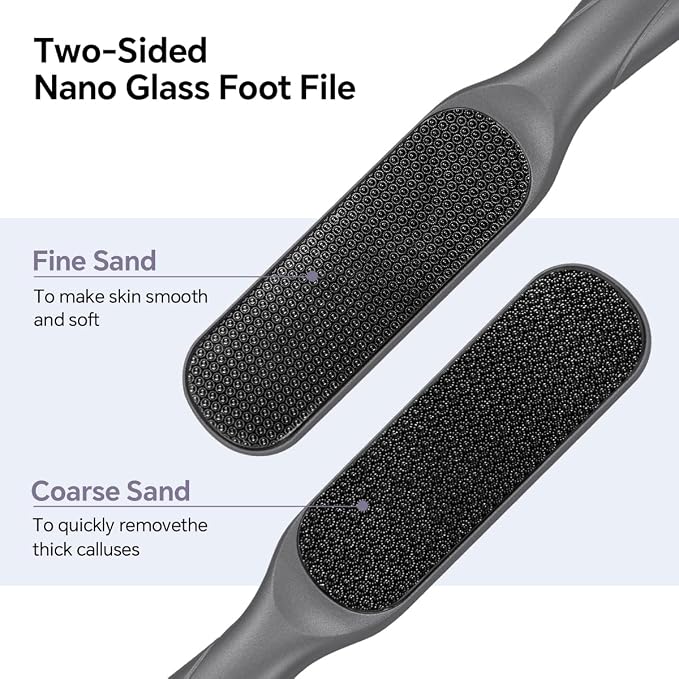 Nano Glass Foot File, Foot Callus Remover, Double Sided Pedicure Tools - Image 2