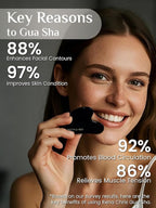 Rena Chris Gua Sha Facial Tools: Natural Obsidian Guasha Tool - Image 4