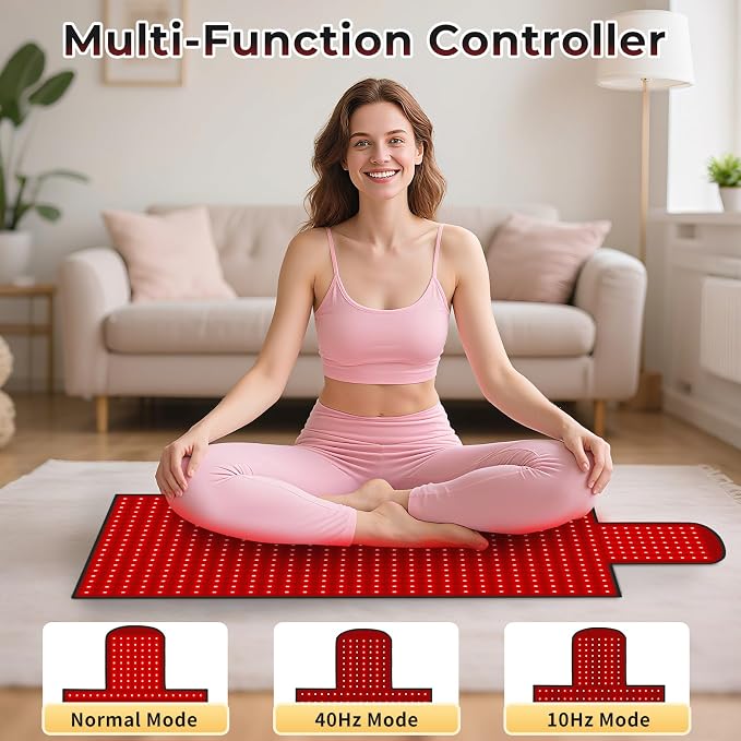 LITDUCK Body Red Light Therapy Mat, Eligible Red Light Therapy Blanket - Image 3