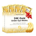 Permotary 30 Pairs Gel Crystal Collagen Under Eye Patches, 24K Gold Eye Mask by Permotary